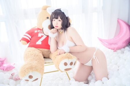 [Cosplay]皮皮奶可可爱了啦 白猫